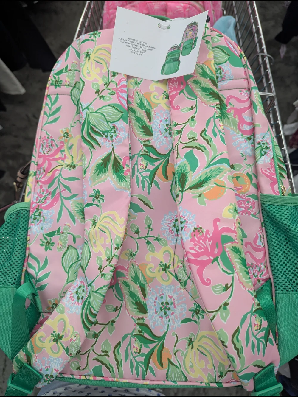 Lilly Pulitzer Women's Floral Pink & Green Backpack